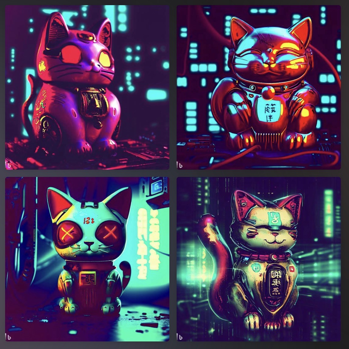 cyber punk cat