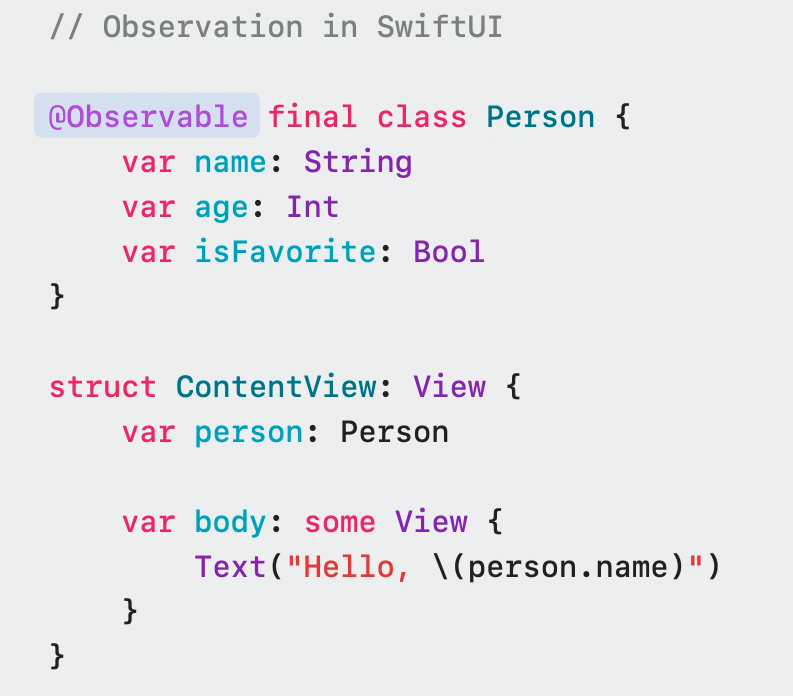 Macros observable